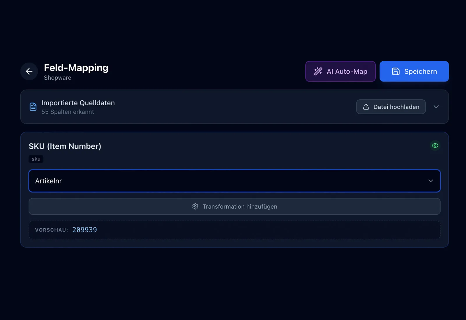 Intelligentes Auto-Mapping
